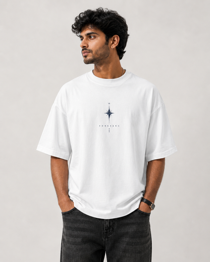 Midnight Bloom Graphic Oversized T-Shirt